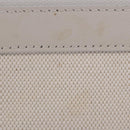BALENCIAGA Navy Cabas Hand Bag Canvas Ivory Silver 339933 Auth 202675A-25