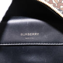 BURBERRY Monogram Cube Hand Bag PVC Brown Gold Auth 202676-16
