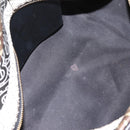 BURBERRY Monogram Cube Hand Bag PVC Brown Gold Auth 202676-17
