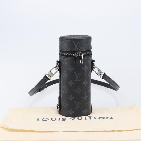 LOUIS VUITTON Monogram Eclipse Bottle Holder Porte Boutille GI0398 Auth 202678M