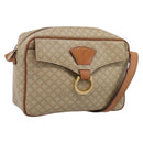 CELINE Macadam Canvas Shoulder Bag PVC Beige Gold Auth 202679-1