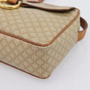 CELINE Macadam Canvas Shoulder Bag PVC Beige Gold Auth 202679-10