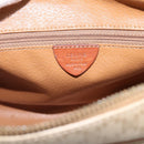 CELINE Macadam Canvas Shoulder Bag PVC Beige Gold Auth 202679-16