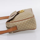 CELINE Macadam Canvas Shoulder Bag PVC Beige Gold Auth 202679-4