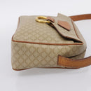 CELINE Macadam Canvas Shoulder Bag PVC Beige Gold Auth 202679-5