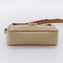 CELINE Macadam Canvas Shoulder Bag PVC Beige Gold Auth 202679-9