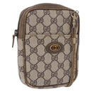 GUCCI GG Supreme Shoulder Bag PVC Beige Gold 001 23 151 Auth 202680-1