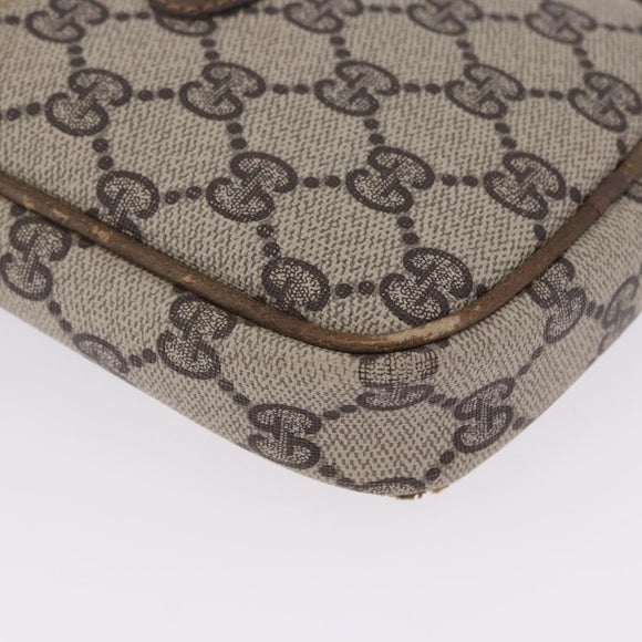 GUCCI GG Supreme Shoulder Bag PVC Beige Gold 001 23 151 Auth 202680