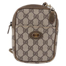 GUCCI GG Supreme Shoulder Bag PVC Beige Gold 001 23 151 Auth 202680-2