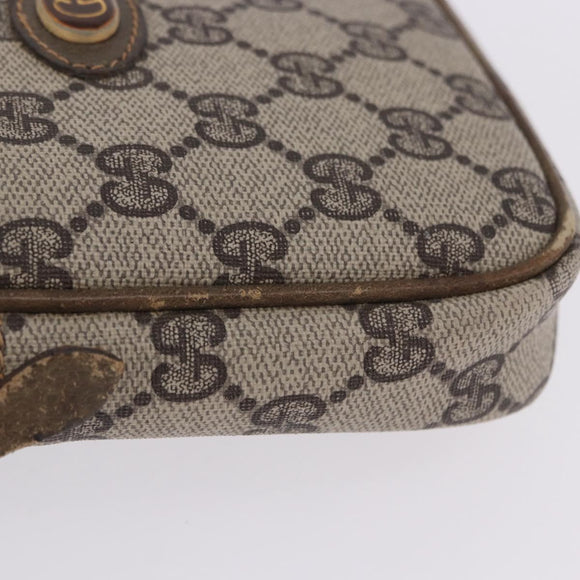 GUCCI GG Supreme Shoulder Bag PVC Beige Gold 001 23 151 Auth 202680