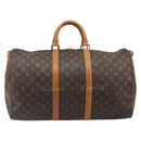 LOUIS VUITTON Monogram Keepall 55 Boston Bag M41424 LV Auth 202683A-2