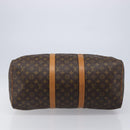 LOUIS VUITTON Monogram Keepall 55 Boston Bag M41424 LV Auth 202683A-5