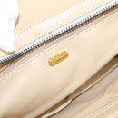 FENDI Hand Bag Leather Gold Auth 202684A-17