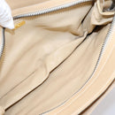 FENDI Hand Bag Leather Gold Auth 202684A-11