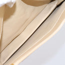 FENDI Hand Bag Leather Gold Auth 202684A-23
