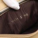 FENDI Hand Bag Leather Gold Auth 202684A-12