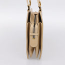 FENDI Hand Bag Leather Gold Auth 202684A-4