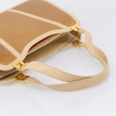 FENDI Hand Bag Leather Gold Auth 202684A-7