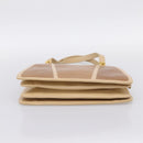 FENDI Hand Bag Leather Gold Auth 202684A-5