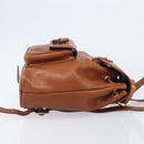 GUCCI Bamboo Backpack Leather Black Gold 003 2034 0030 Auth 202686-5