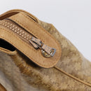 CELINE Macadam Canvas Hand Bag PVC Beige Gold Auth 202687-14