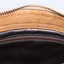 CELINE Macadam Canvas Hand Bag PVC Beige Gold Auth 202687-15