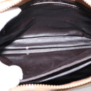 CELINE Macadam Canvas Hand Bag PVC Beige Gold Auth 202687-16
