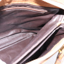 CELINE Macadam Canvas Hand Bag PVC Beige Gold Auth 202687-17