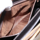 CELINE Macadam Canvas Hand Bag PVC Beige Gold Auth 202687-20