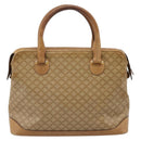 CELINE Macadam Canvas Hand Bag PVC Beige Gold Auth 202687-3