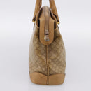 CELINE Macadam Canvas Hand Bag PVC Beige Gold Auth 202687-4