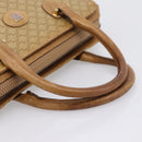 CELINE Macadam Canvas Hand Bag PVC Beige Gold Auth 202687-7