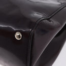 FENDI Silvana Shoulder Bag Patent Leather 2way Purple Silver Auth 202690A-20