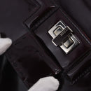 FENDI Silvana Shoulder Bag Patent Leather 2way Purple Silver Auth 202690A-24
