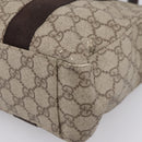 GUCCI GG Supreme Tote Bag PVC Beige Silver 141976 Auth 202691-13