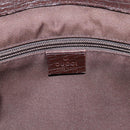 GUCCI GG Supreme Tote Bag PVC Beige Silver 141976 Auth 202691-16
