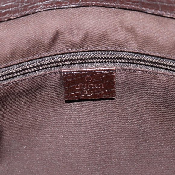 GUCCI GG Supreme Tote Bag PVC Beige Silver 141976 Auth 202691