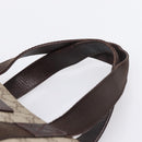 GUCCI GG Supreme Tote Bag PVC Beige Silver 141976 Auth 202691-8