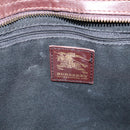 BURBERRY Nova Check Tote Bag PVC Beige Gold Auth 202693-15