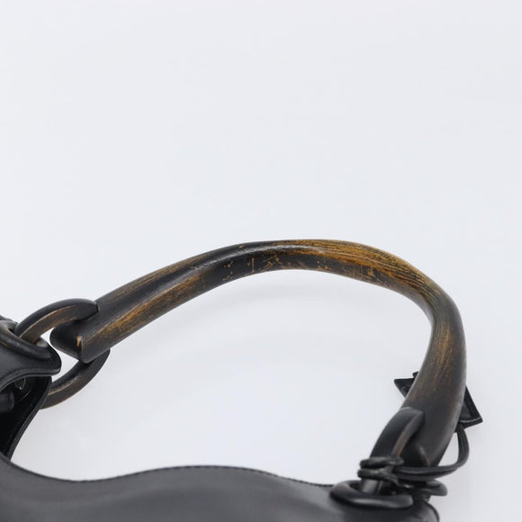 GUCCI Shoulder Bag Leather Black 106236 Auth 202694V