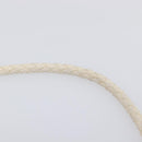 Miu Miu Matelasse Chain Shoulder Bag Leather 2way White Silver Auth 202695A-10