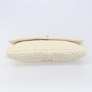Miu Miu Matelasse Chain Shoulder Bag Leather 2way White Silver Auth 202695A-5
