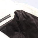 Miu Miu Matelasse Chain Shoulder Bag Leather 2way White Silver Auth 202695A-29