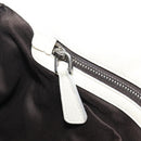 Miu Miu Matelasse Chain Shoulder Bag Leather 2way White Silver Auth 202695A-32
