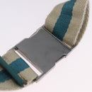 GUCCI GG Canvas Sherry Line Waist Bag Beige Silver 28566 Auth 202696A-11