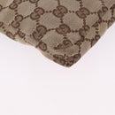 GUCCI GG Canvas Sherry Line Waist Bag Beige Silver 28566 Auth 202696A-15