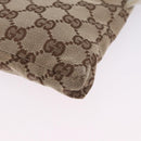 GUCCI GG Canvas Sherry Line Waist Bag Beige Silver 28566 Auth 202696A-16