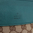 GUCCI GG Canvas Sherry Line Waist Bag Beige Silver 28566 Auth 202696A-18