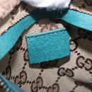 GUCCI GG Canvas Sherry Line Waist Bag Beige Silver 28566 Auth 202696A-19