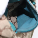 GUCCI GG Canvas Sherry Line Waist Bag Beige Silver 28566 Auth 202696A-20